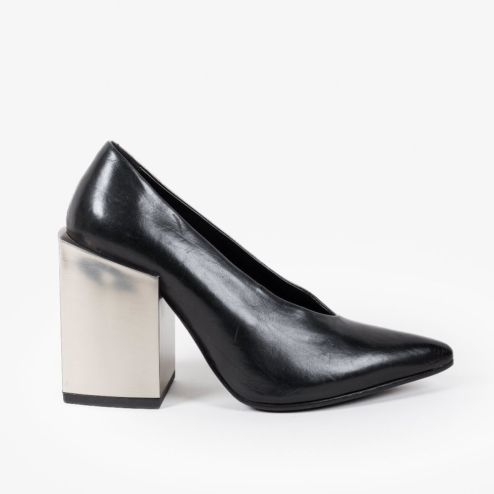Vic Matie Mirror Block Heels